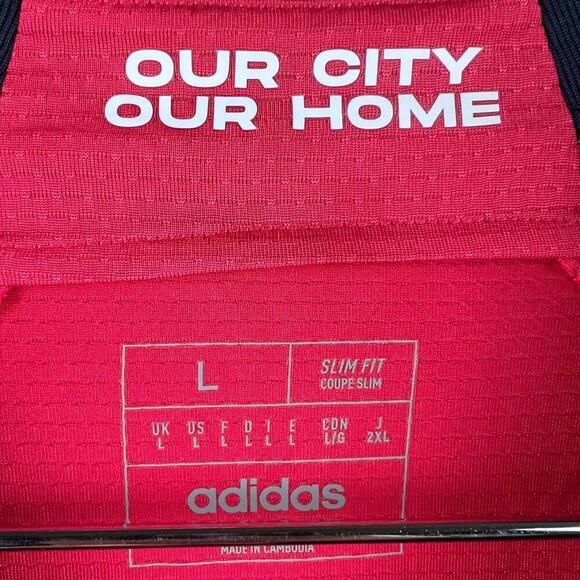 MLS St. Louis City SC Adidas 2023 CITY Kit AUTHENTIC Red Jersey Mens LARGE NWT - Picture 5 of 9